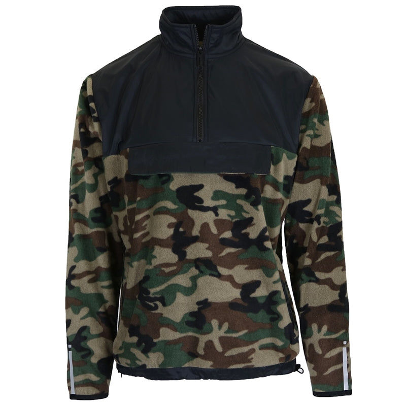 wholesale mens polar fleece sweatshirt camo