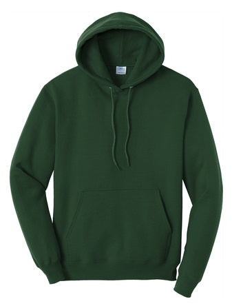 Wholesale Adult Fleece Pullover Hooded Sweatshirt in Dark Green
