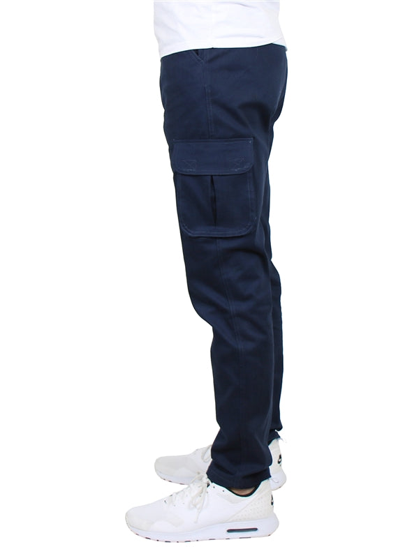 wholesale boys stretch cargo school pants in navy