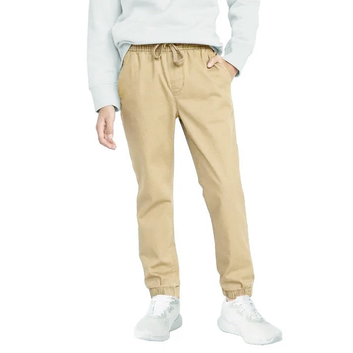 Wholesale Unisex Drawstring SUPER Stretch Jogger Pants in Khaki