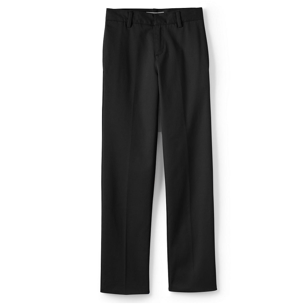 Wholesale Boys School Uniform Flat Front Pants in Black