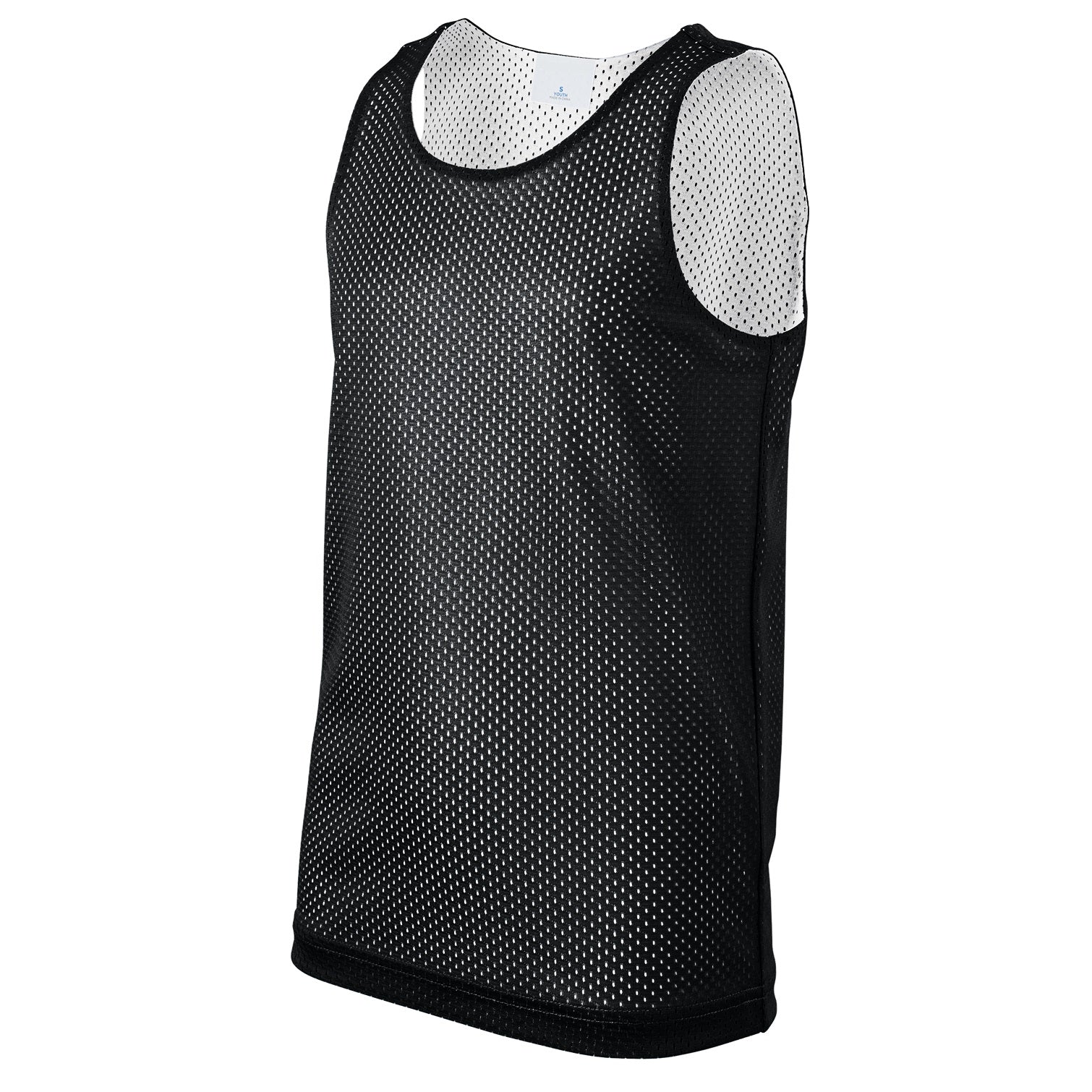 36 Pack Youth Reversible Mesh Jersey Tank - Black / White 36 Pack Youth Reversible Mesh Jersey Tank - Black / White