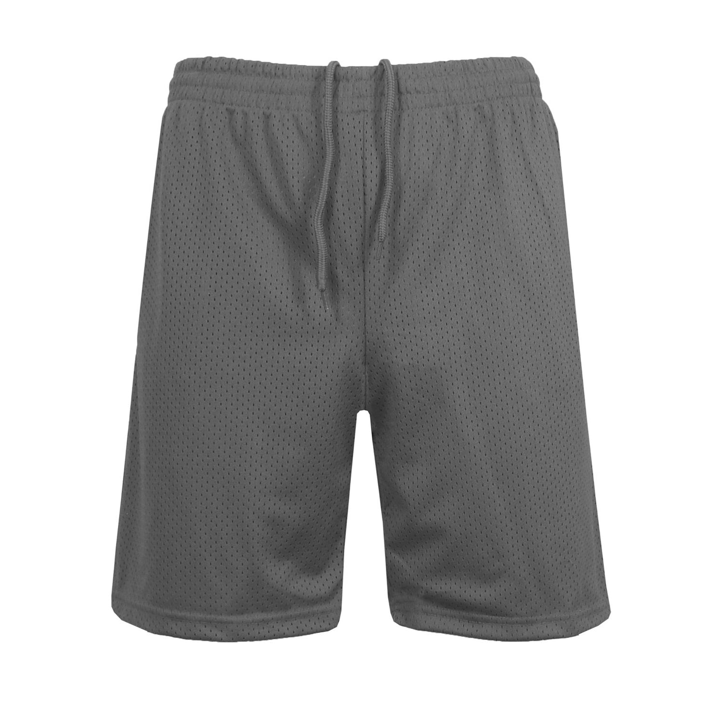 36 Pack 9" Men's Mesh Basketball Shorts with Pockets - Charcoal