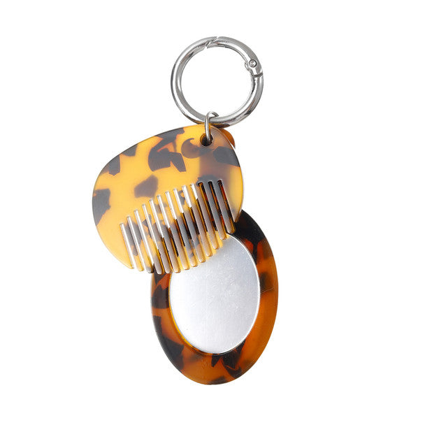 Wholesale Shell Comb & Mirror Backpack Charm / Keychain