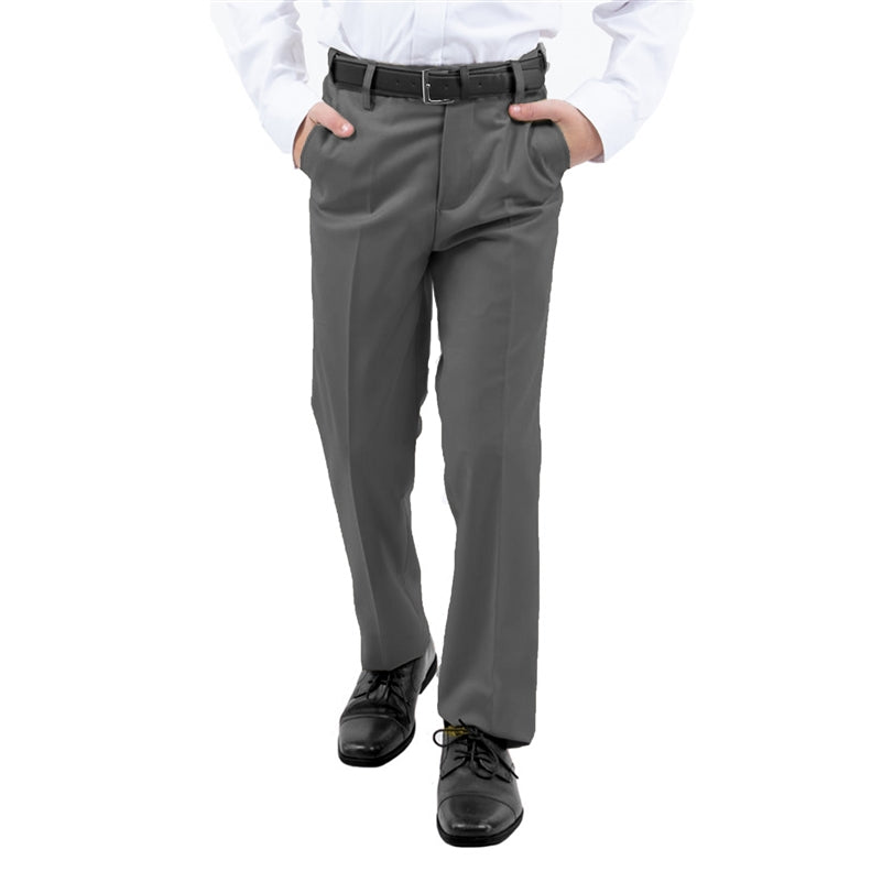 boys grey dress pants 24 Pack Wholesale Boys Dress Pants in Grey