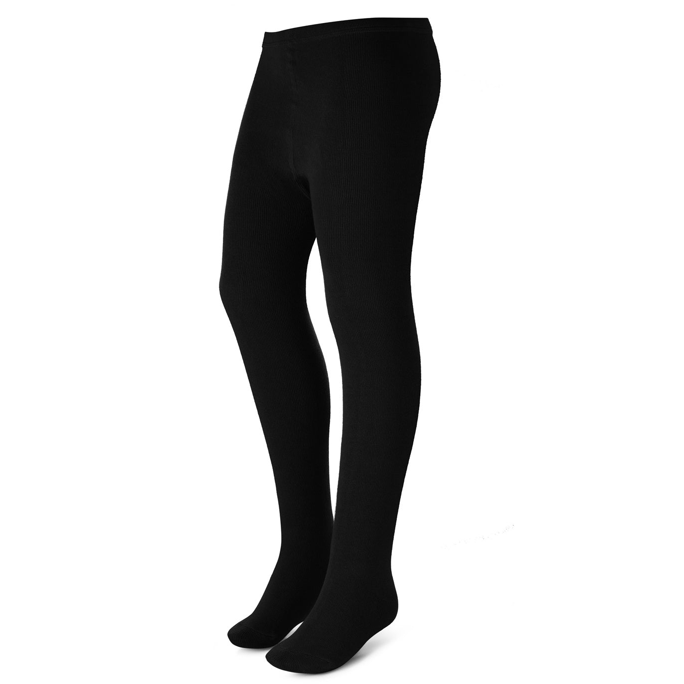 Wholesale Girls Flat Cotton Tights in Black