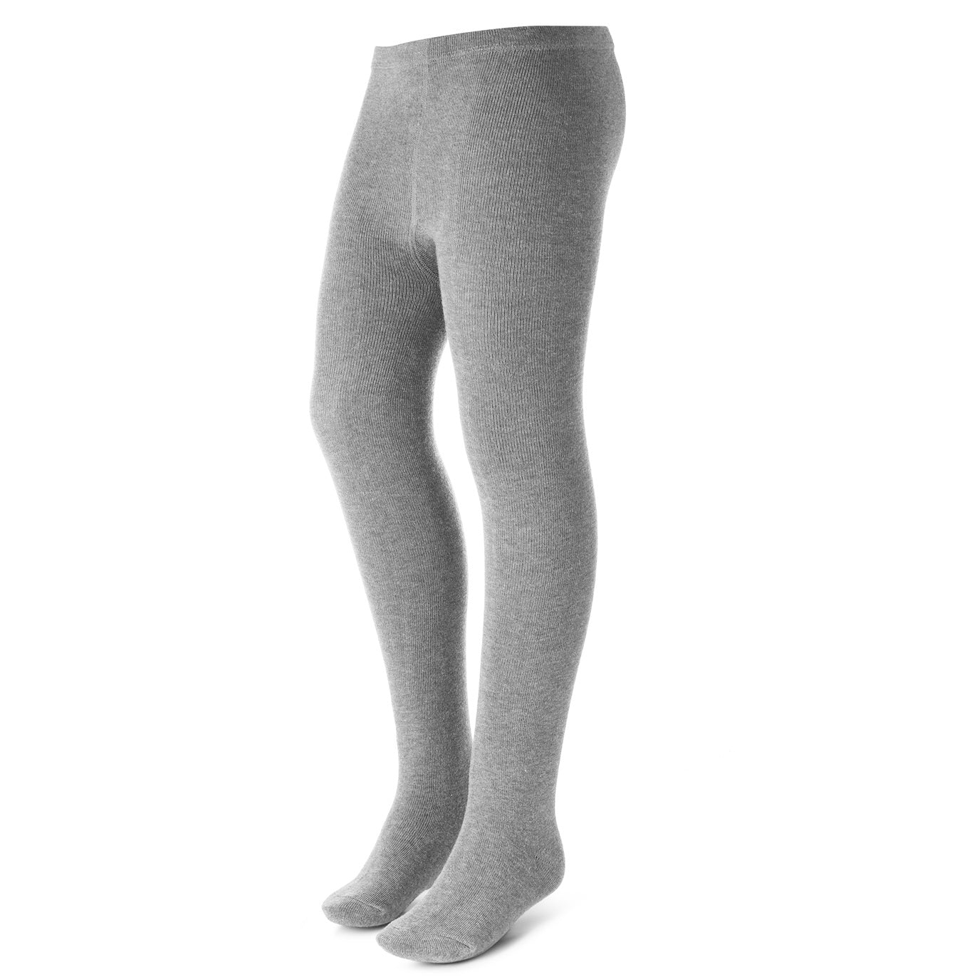 Wholesale Girls Flat Cotton Tights in Grey