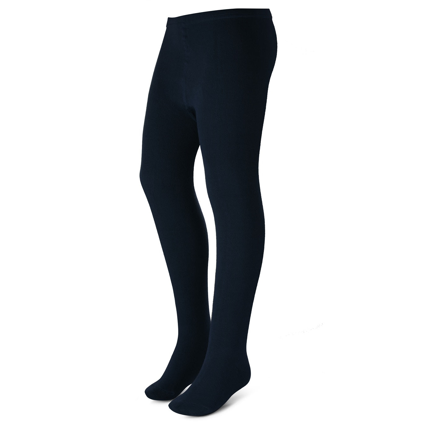 Wholesale Girls Flat Cotton Tights in Navy