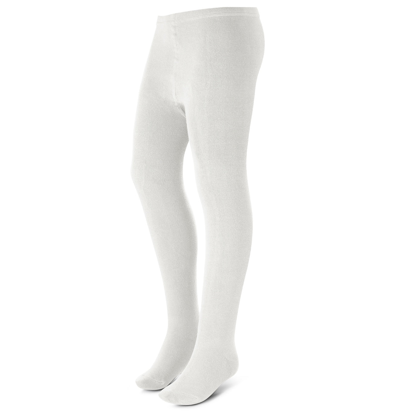 Wholesale Girls Flat Cotton Tights in White