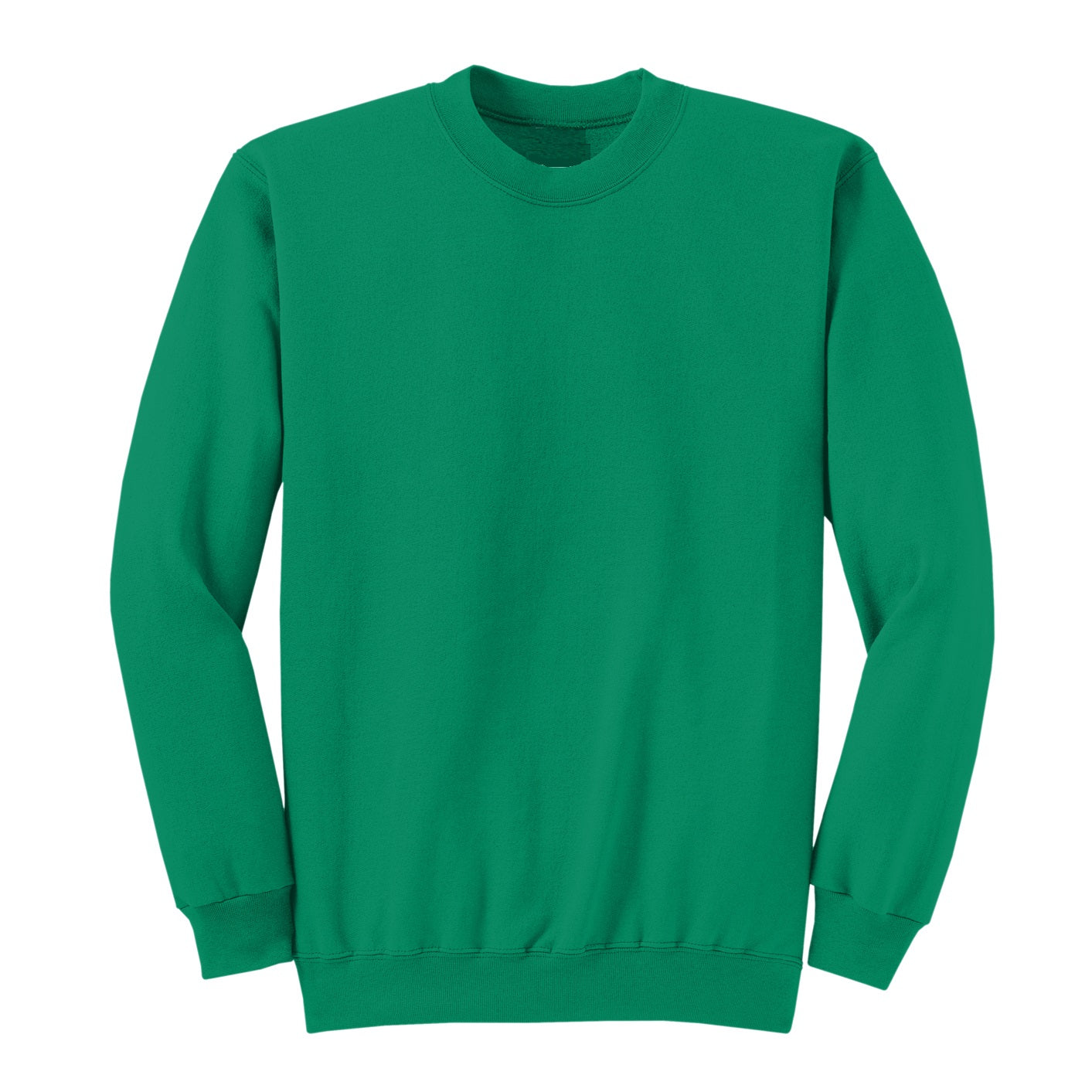 Wholesale Adult Crew Neck Sweatshirt in Kelly Green