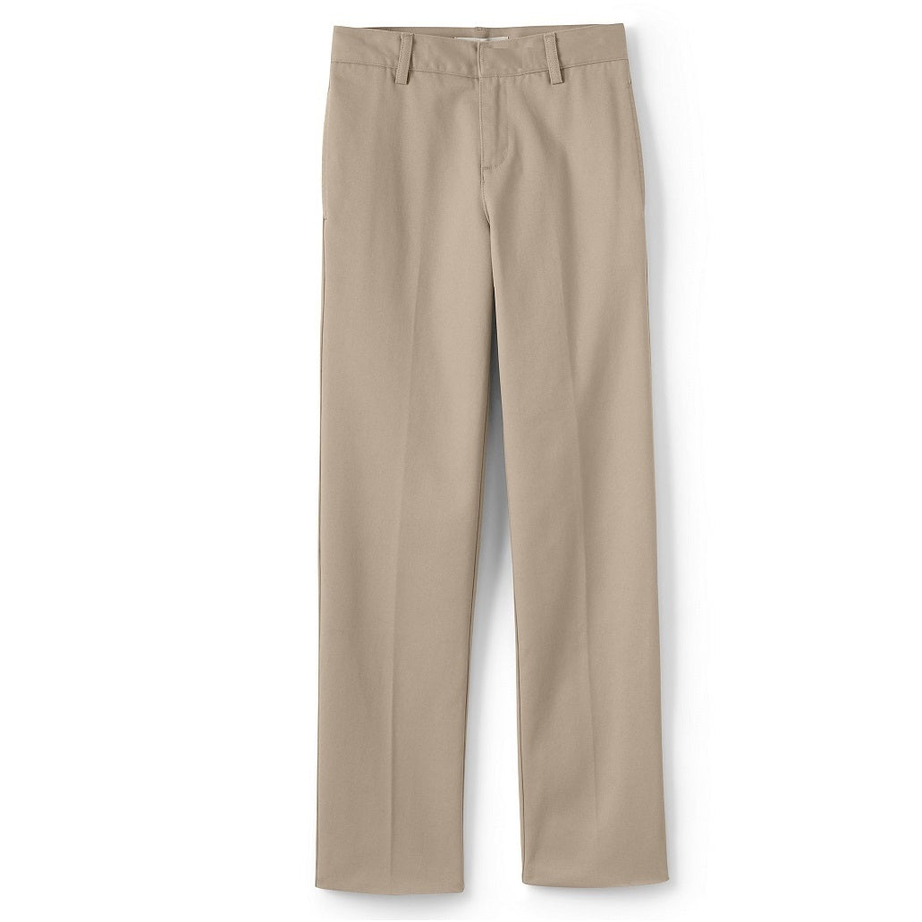 Wholesale Boys School Uniform Flat Front Pants in Khaki