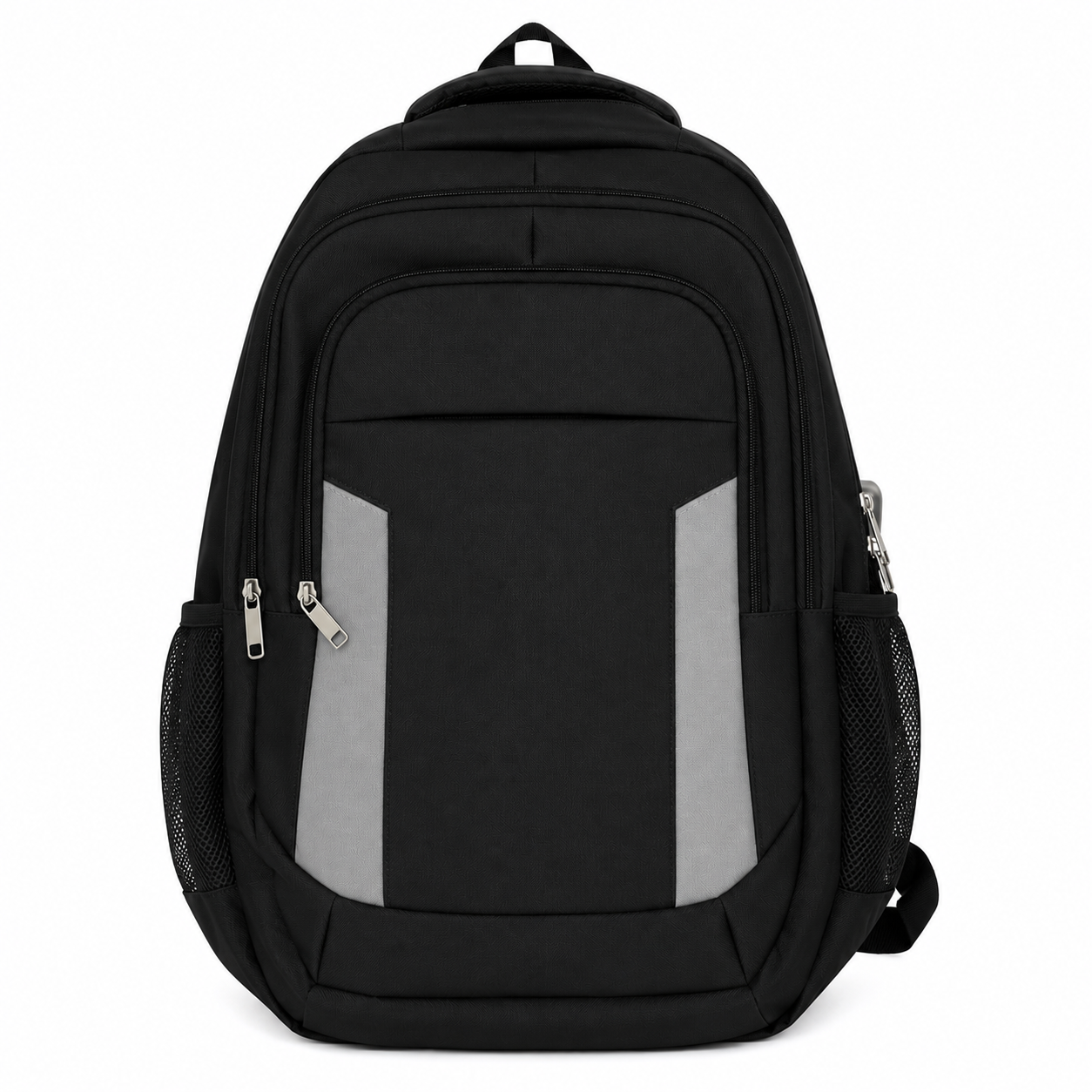 24 Pack - Wholesale 17-Inch Reflective Safety Laptop Backpack in Black