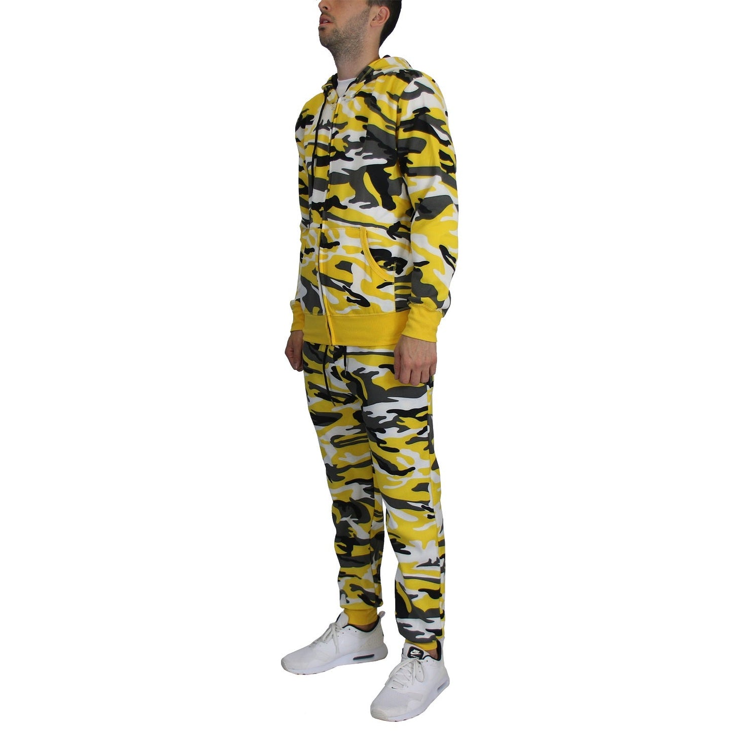 12 Pack Camo - Zip Up Hoodie & Jogger Set - Yellow