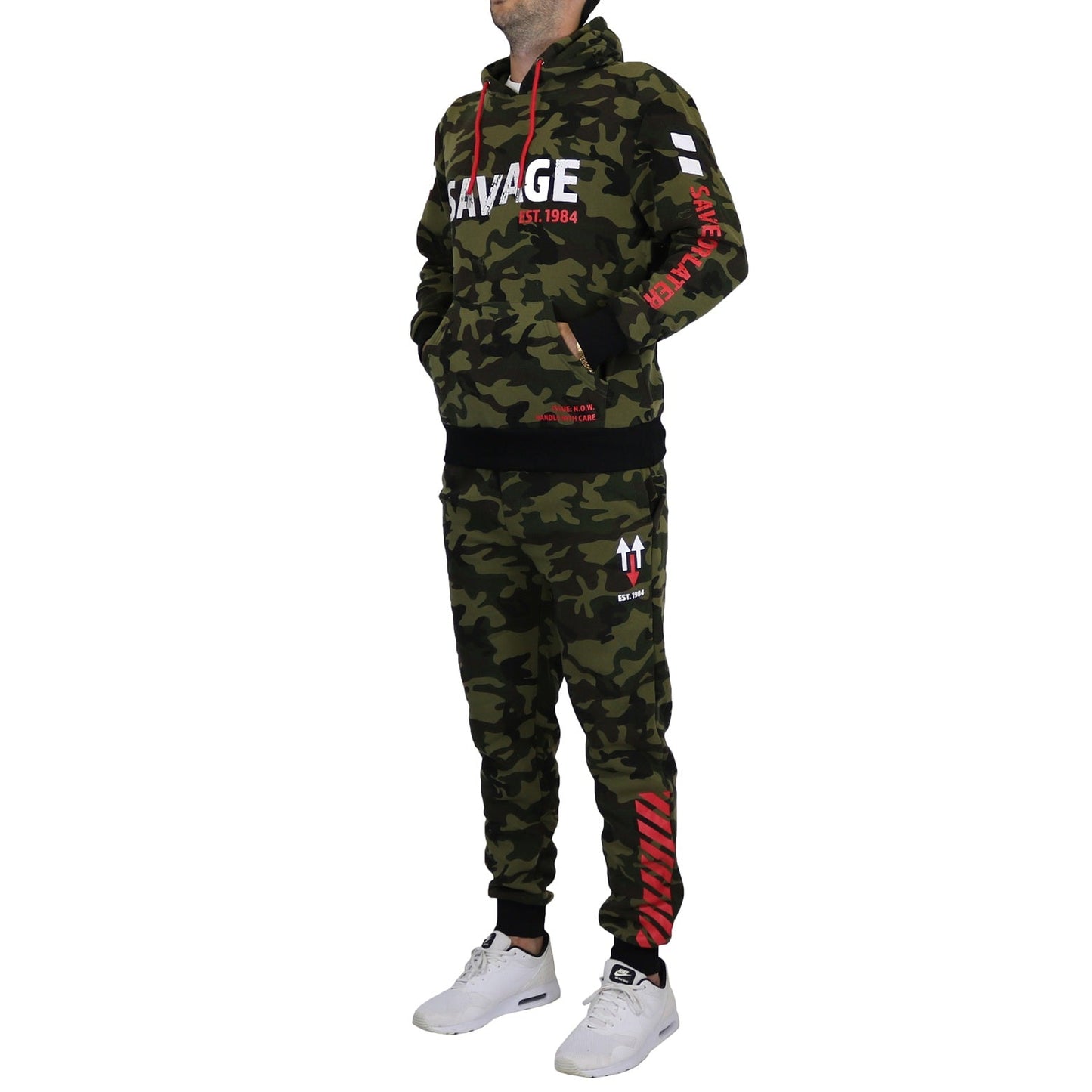 12 Pack Savage Camo - Hoodie & Jogger Set - Woodland