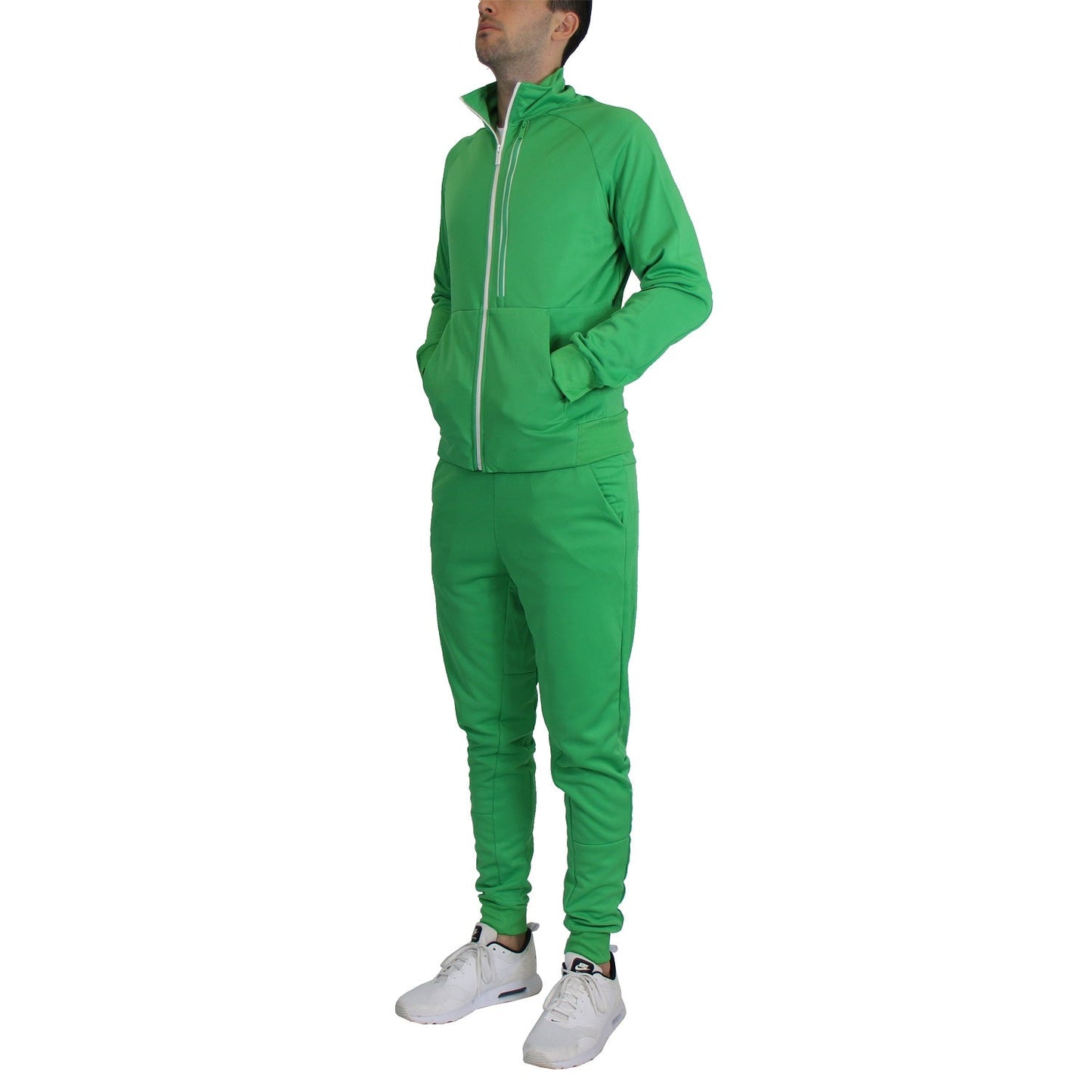12 Pack Elite Men's Tracksuit 2 Piece Set - Kelly Green
