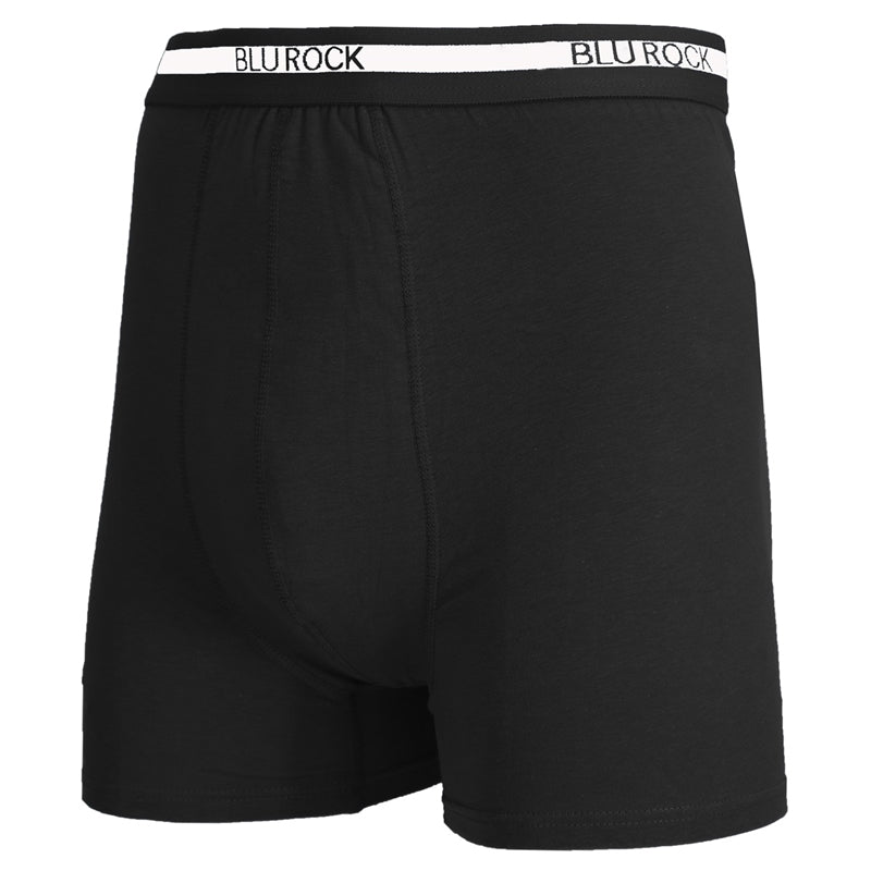 3-Pack Men's Stretch Cotton Boxer Briefs in Black - 48 3 Packs