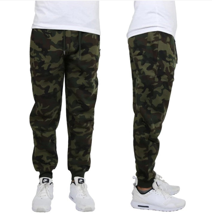 Wholesale Men's Fleece Jogger Sweatpants - Camouflage