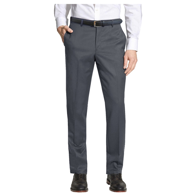 Wholesale Men's Dress Pants with Belt in Grey - 24 Pants Per Case