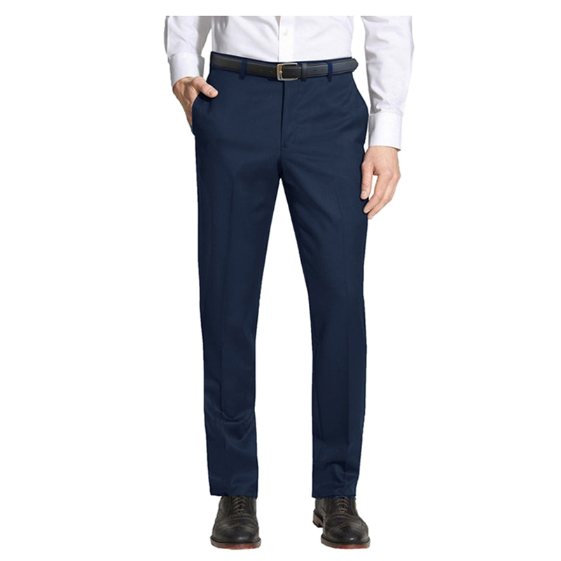 Wholesale Men's Dress Pants with Belt in Navy  - 24 Pants Per Case