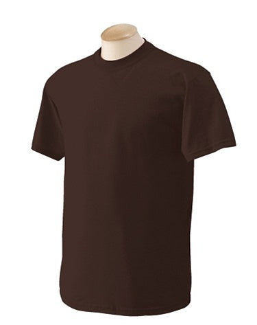 Wholesale Men's Crew Neck T-Shirt in Brown