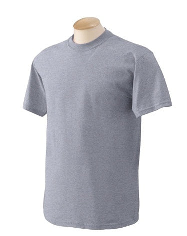Wholesale Men's Crew Neck T-Shirt in Heather Grey