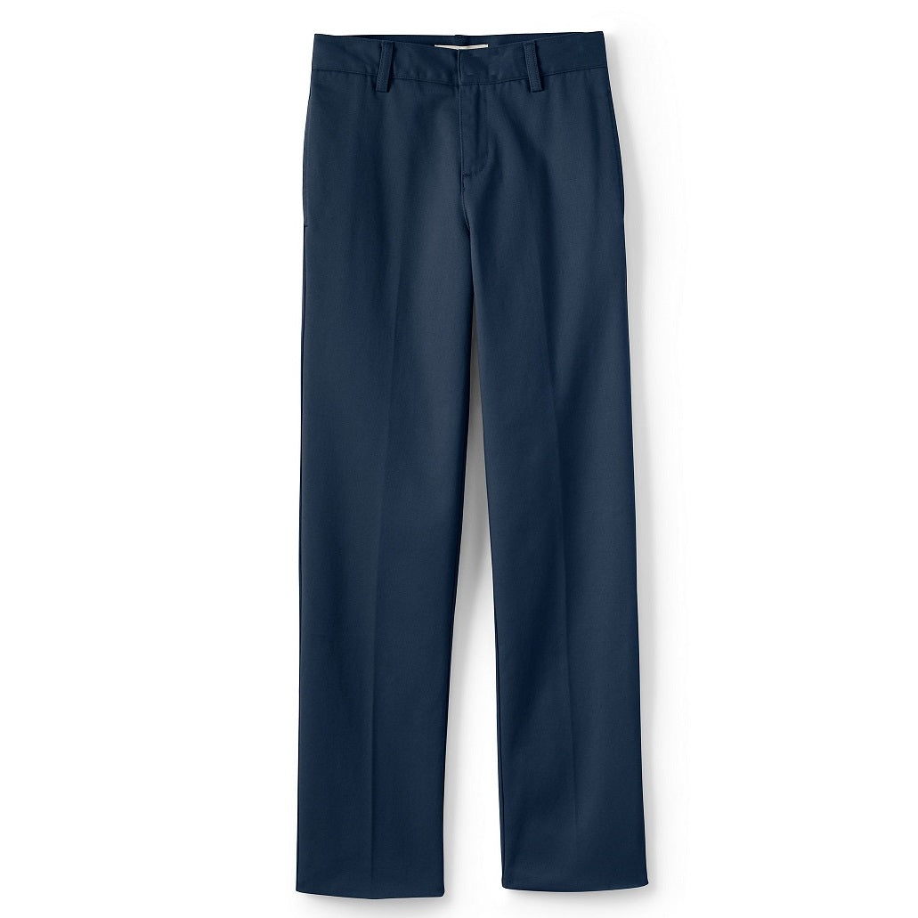 Wholesale Boys School Uniform Flat Front Pants in Navy