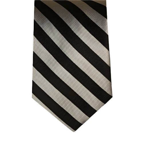 wholesale school uniform neck tie black silver