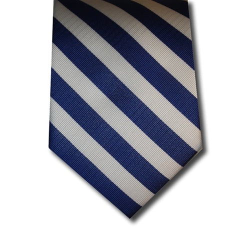 wholesale school uniform neck tie royal blue and white