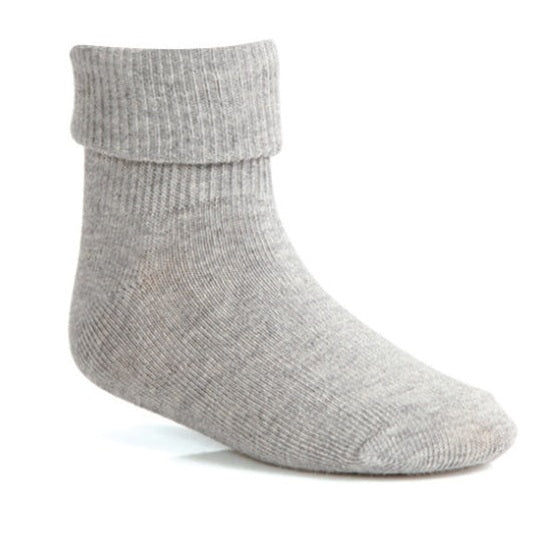 Wholesale Children's Triple Roll Socks in Black, Uniform Socks in Gray