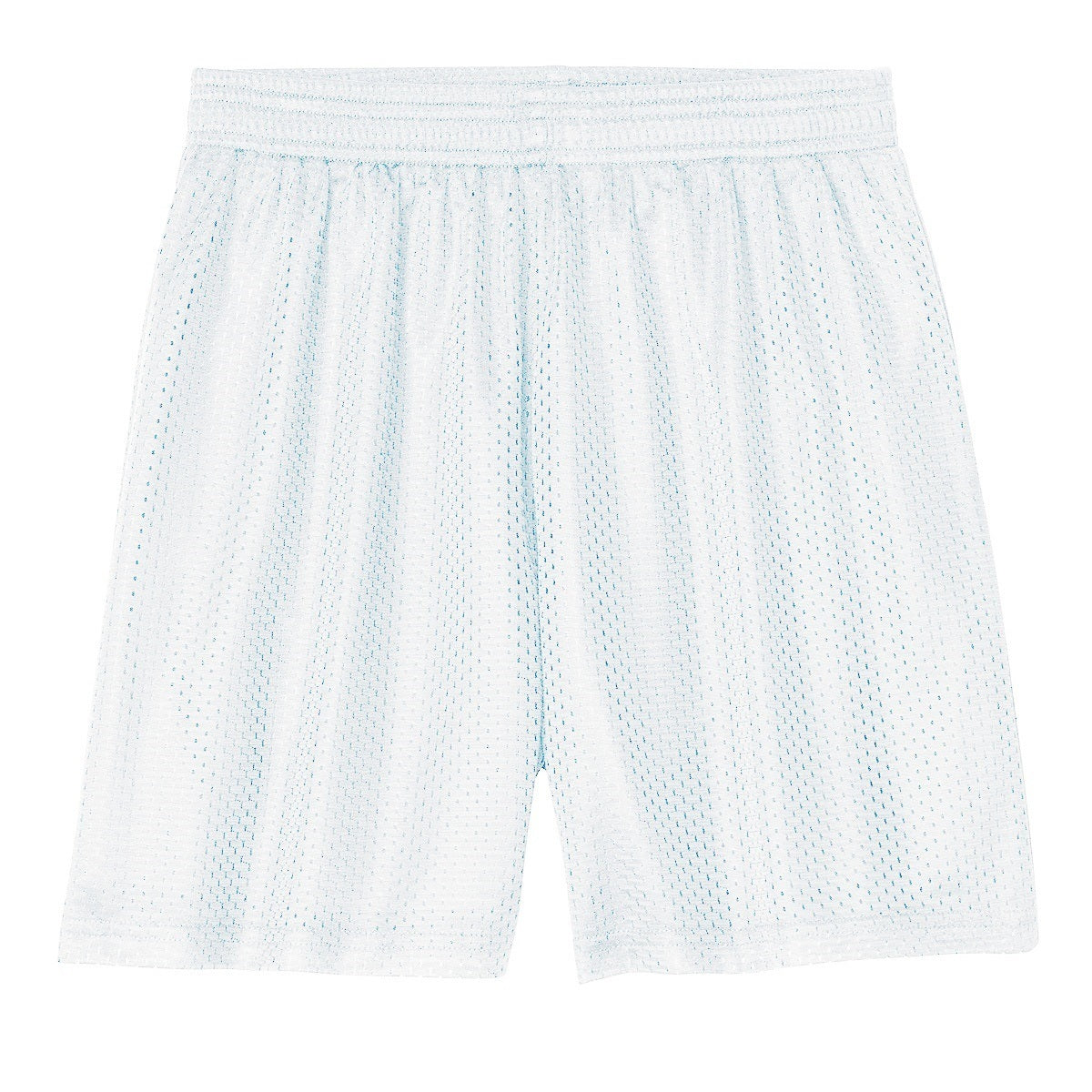 Wholesale Youth Athletic Mesh Shorts in White