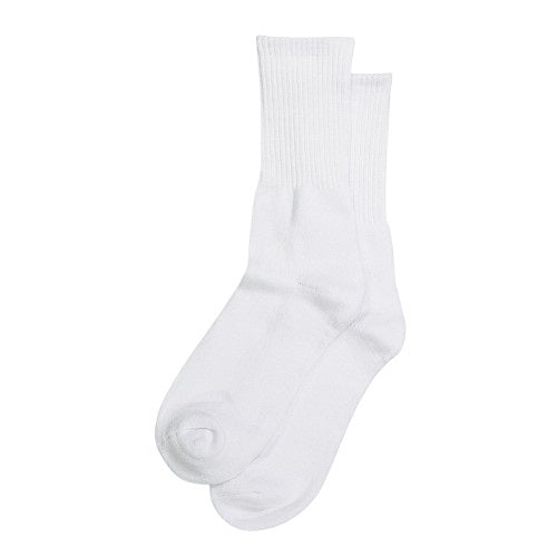 Wholesale Boys Crew Socks in White