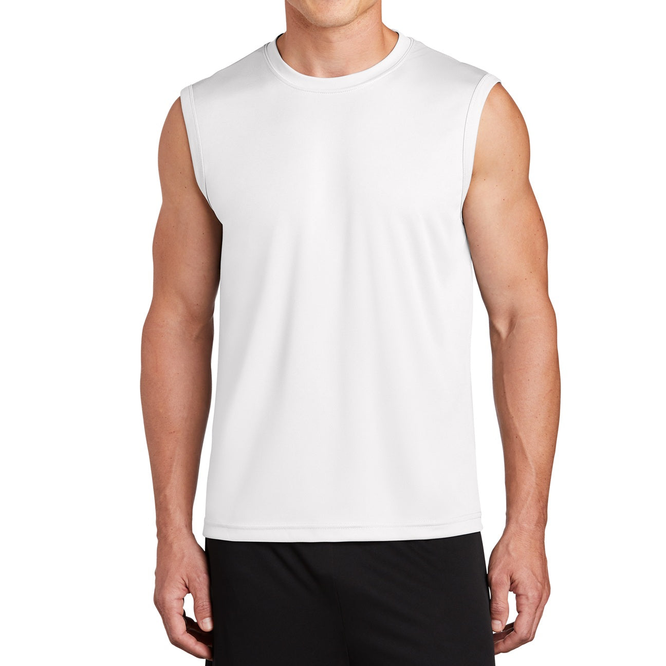 24 Pack Men's Dri-Fit Performance Muscle T-Shirt in White