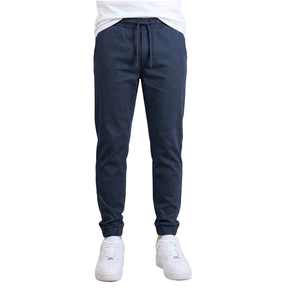 Boys Twill School Uniform Jogger Pants in Navy