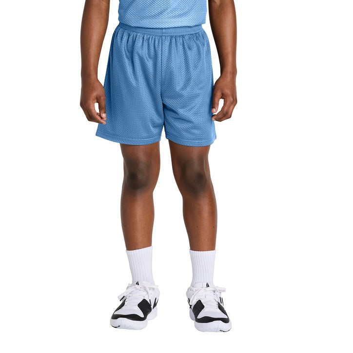 36 Pack Youth Mesh Jersey Shorts - Carolina Blue