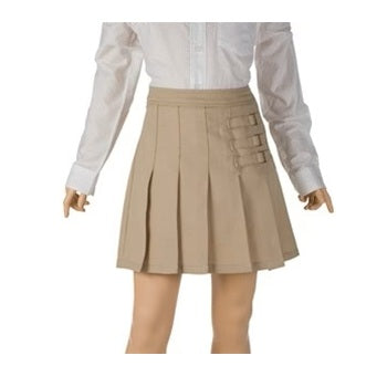 Wholesale Girl's School Uniform Skort in Khaki