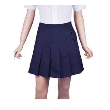 Wholesale Girl's School Uniform Skort in Navy Blue