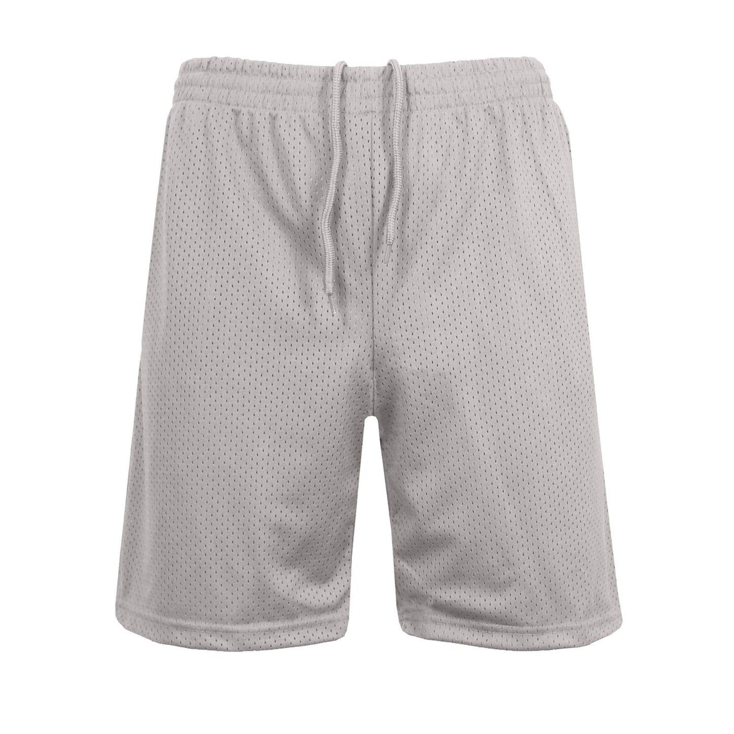 36 Pack 9" Men's Mesh Basketball Shorts with Pockets - Silver