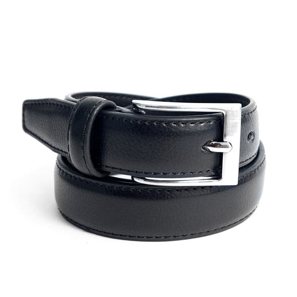 Wholesale Youth Size Leather Belt in Black