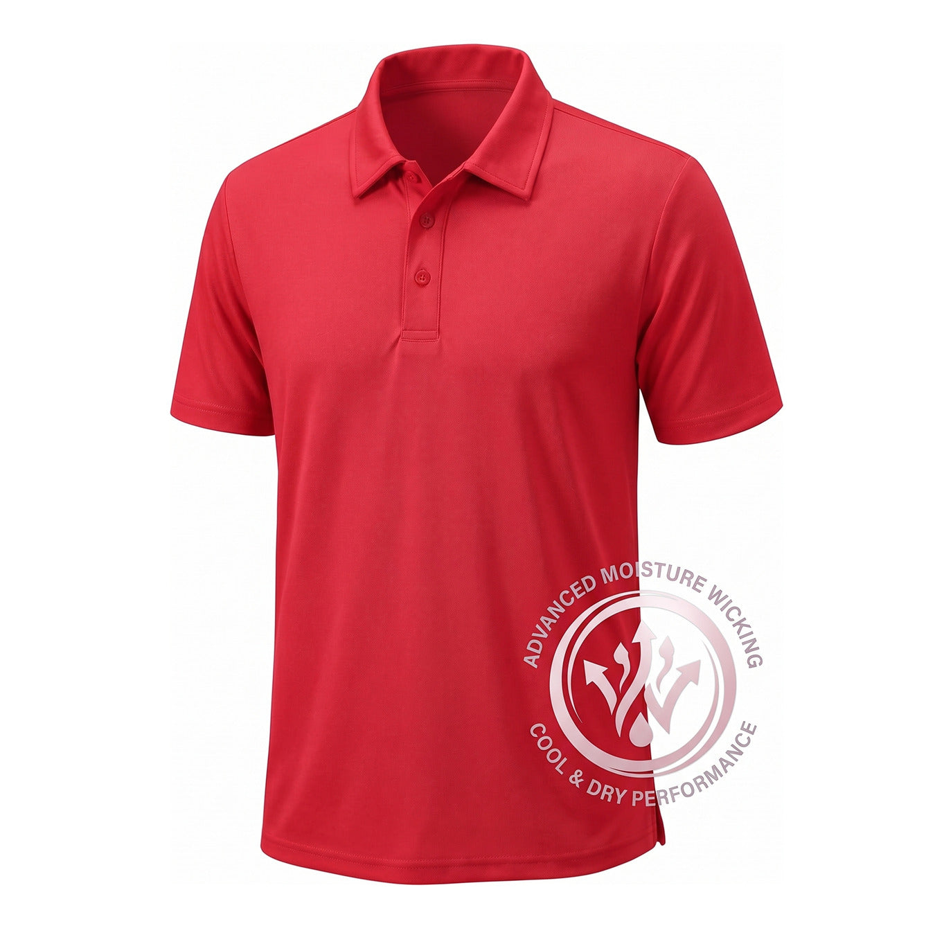 Wholesale Men's Dri Fit Performance Short Sleeve School Uniform Polo Shirt Red