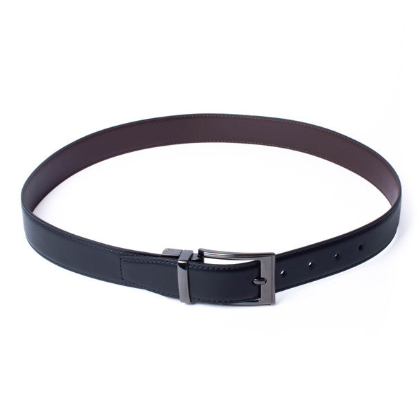 Wholesale Men's 2 in 1 Reversible Belt in Black / Brown