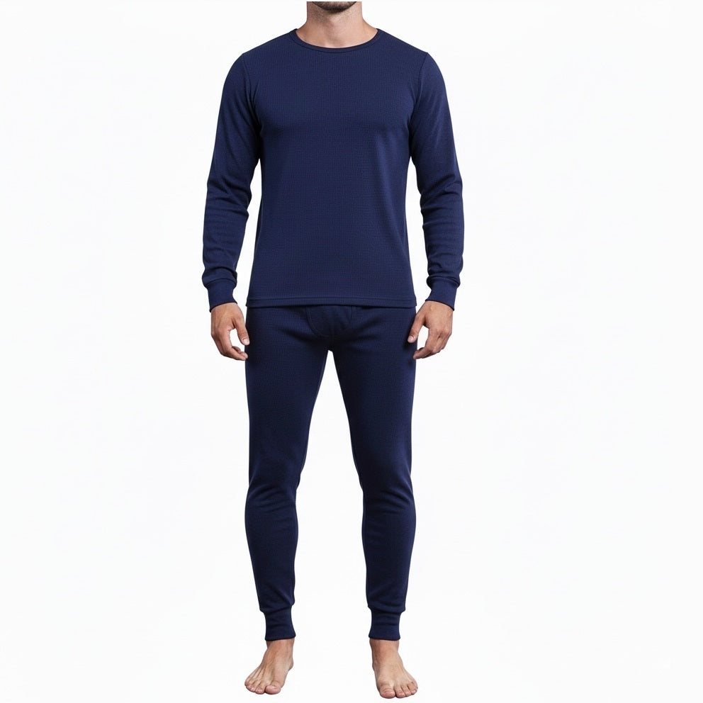 24 Pack Men's Thermal Underwear Set in Navy
