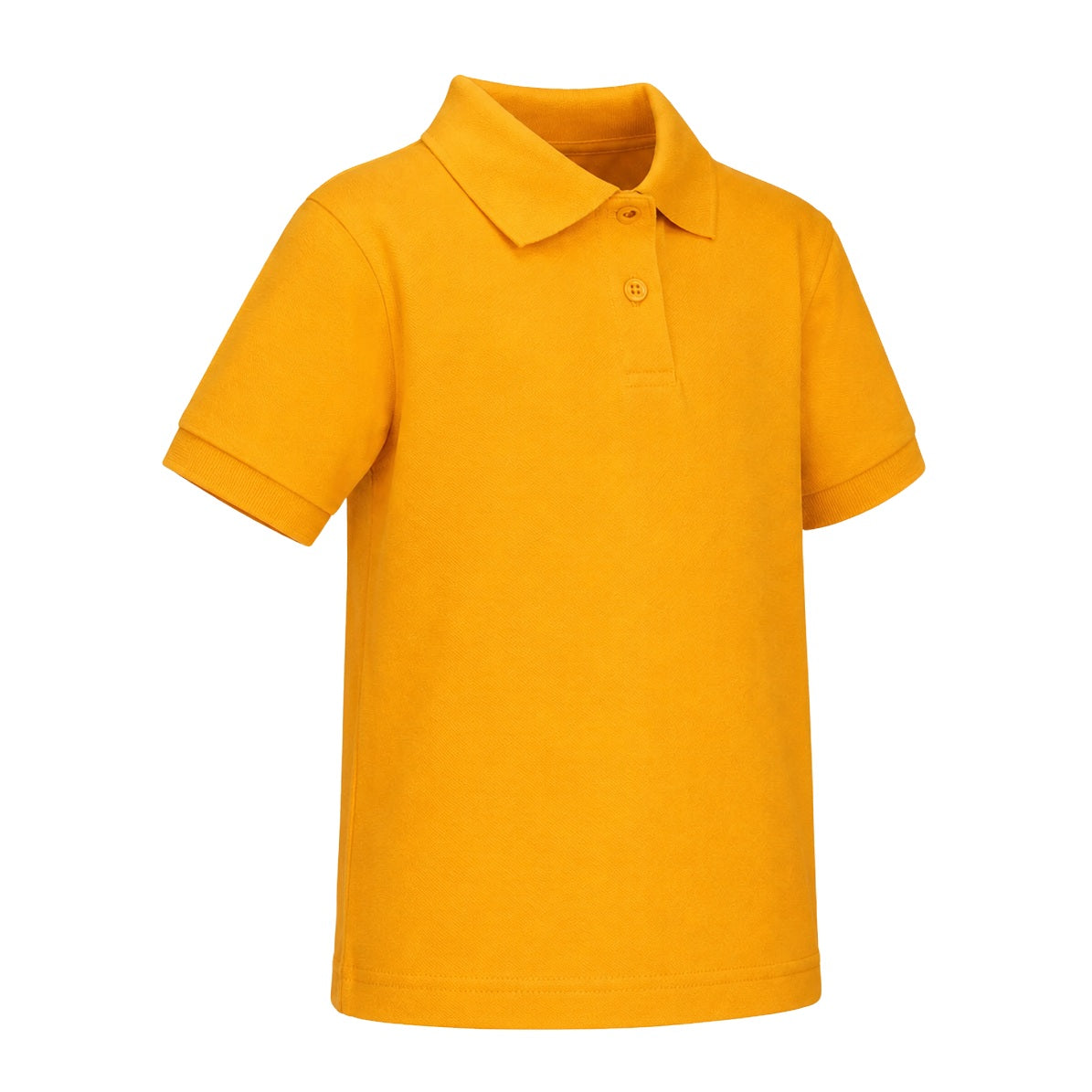 Wholesale Toddler Short Sleeve School Uniform Polo Shirt Gold