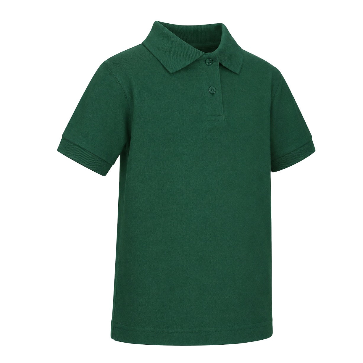 Wholesale Toddler Short Sleeve School Uniform Polo Shirt Hunter Green