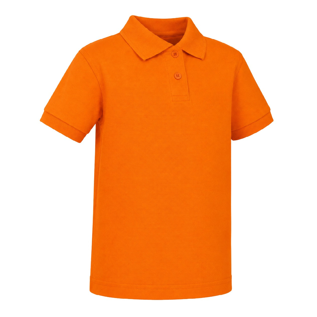 Wholesale Toddler Short Sleeve School Uniform Polo Shirt Orange