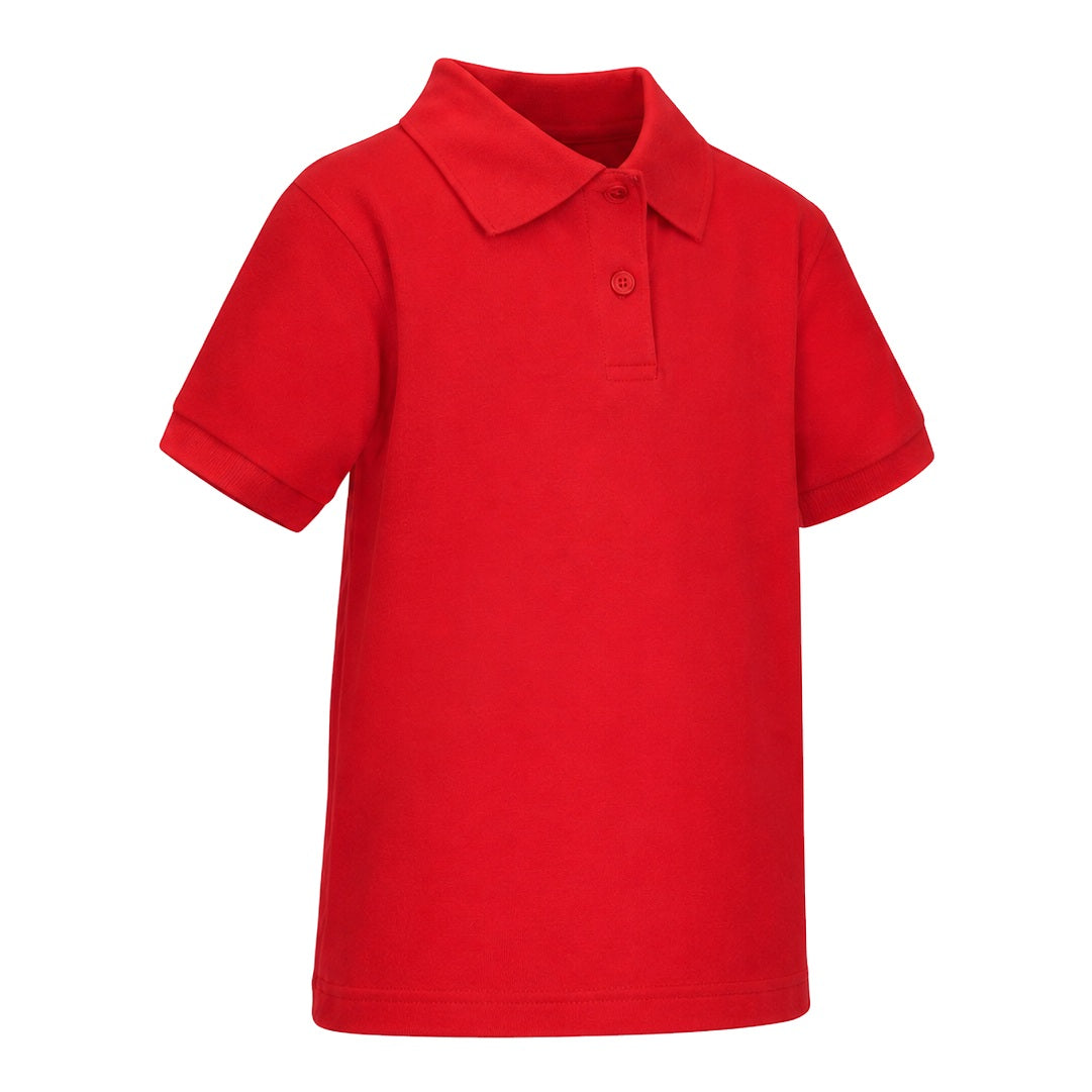 Wholesale Toddler Short Sleeve School Uniform Polo Shirt Red