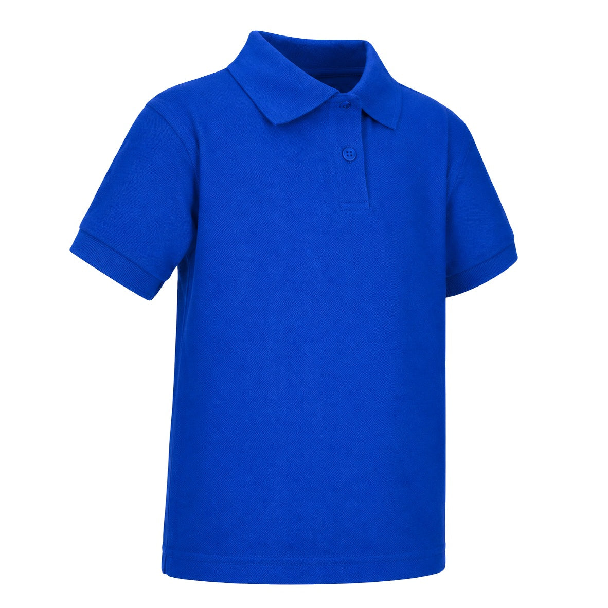 Wholesale Toddler Short Sleeve School Uniform Polo Shirt Royal Blue