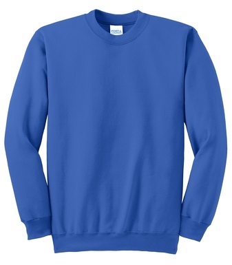 24 Pieces Adult Crew Neck Sweatshirt - Carolina Blue