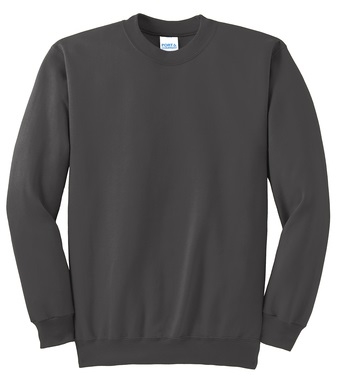 24 Pieces Adult Crew Neck Sweatshirt - Charcoal