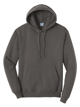 24 Pieces Adult Fleece Pullover Hooded Sweatshirt Charcoal
