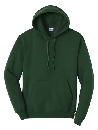 24 Pieces Adult Fleece Pullover Hooded Sweatshirt Dark Green